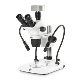 Trinocular stereo zoom microscope Nexius, Zoom Evo,2 LED lights w/Gooseneck,camera