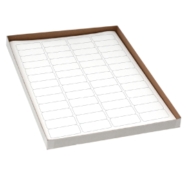 Label Sheets, Cryo, 43x19mm, for Cryovials, 20 Sheets, 52 Labels per Sheet, White