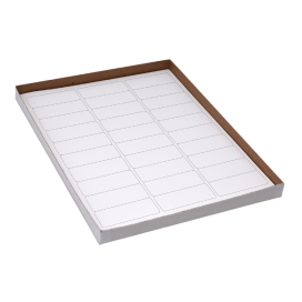 Label Sheets, Cryo, 67x25mm, for Racks and Boxes, 20 Sheets, 30 Labels per Sheet, White