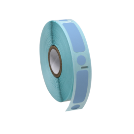 Label/Dot Combo Roll, Cryo, Direct Thermal, 38x13mm & 9.5mm Dot, for 2.0mL Tubes, Blue